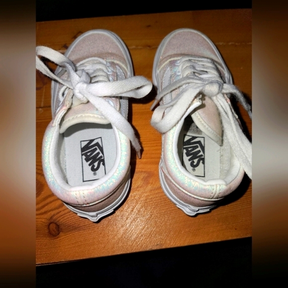 Vans Kids Glitter Sneakers - White - Picture 4 of 7